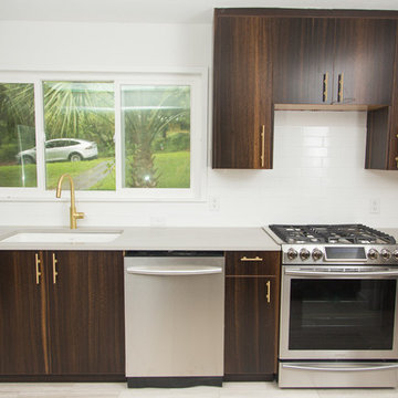 Gold Finished Kitchen