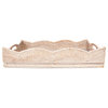 Artifacts Rattan™ Scallop Collection Rectangular Tray, White Wash