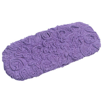 Bellflower Collection Cotton Machine Washable Tank Cover 10"x22", Purple