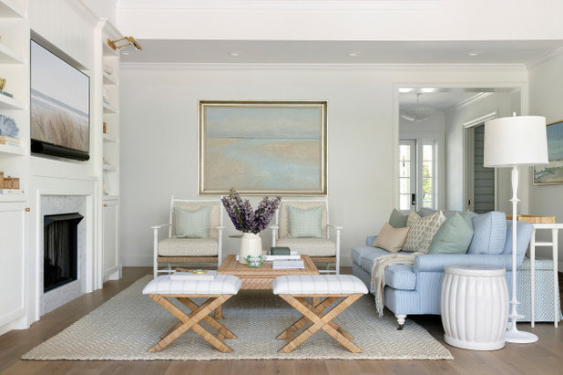 Beach Style Living Room by Bria Hammel Interiors