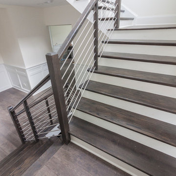 Project #50 | Geometric Staircase with Contrasting Tones