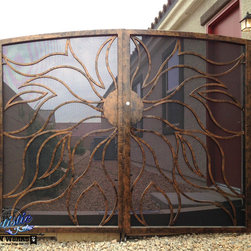Flame Double Side Gate - Home Fencing And Gates
