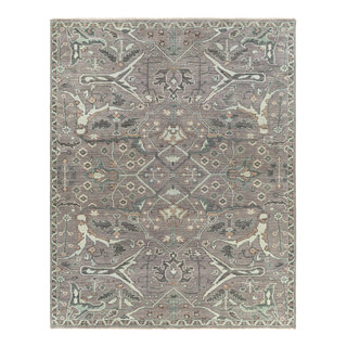 Hauteloom Liverpool Living Room, Bedroom Area Rug - Contemporary - Colorful - 5'3 x 7' - Blue, Grey, Off White