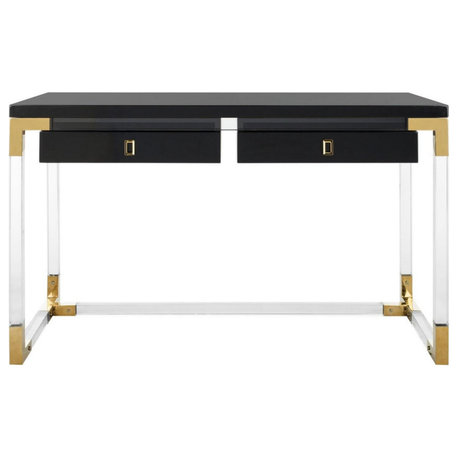 Arlington Acrylic Desk Black/Clear