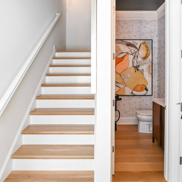 7-Inch Rift and Quartered White Oak Engineered Installation, Site-Finished in Ch