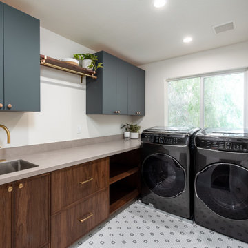 Mid-Century Minimalist Kitchen/Laundry Remodel