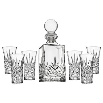 Dublin 7 Piece Spirits Decanter with Shooters
