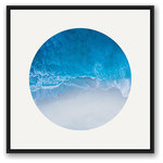 DDCG - Clarity Circle Print 30x30 Black Floating Framed Canvas - Create a calming coastal oasis with this beach-inspired wall art. This nautical accessory helps make any home a beach house. Made ready to hang for your home, this wall art is durable and lightweight. The result is a beautiful piece of artwork that will add a touch of seaside sentiment to your home.