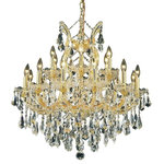 Elegant Lighting - 2801 Maria Theresa Collection Hanging Fixture, Clear, Royal Cut - Bring the beauty and passion of the Palace of Versailles into your home with this ageless classic. The Maria Theresa has been the gold standard for elegance and grace in the chandelier world for hundreds of years. The Maria Theresa has delicate glass arms draped with plentiful amounts of classic clear crystal or the wildly popular golden teak crystal and is guaranteed to make your home feel like a palace.