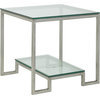 Bonaire Square End Table - Argento