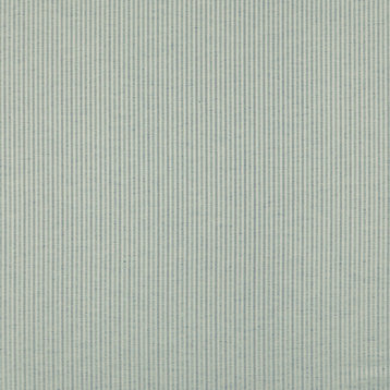 Satomi Silver Stripe Gray Pillow Sham, Poly Linen, Euro, Ruffled