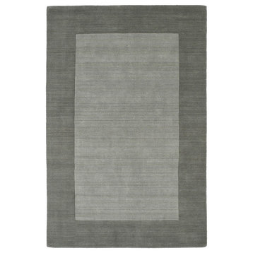 Kaleen Hand-Tufted Regency Gray Wool Rug, Gray, 9'6"x13'