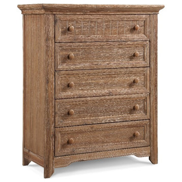 Suite Bebe Winchester 5-Drawer Traditional Wood Chest in Biscotti