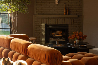 Trendy family room photo in Los Angeles