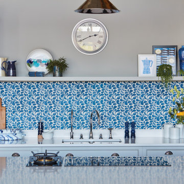 Blue Fitted Kitchen