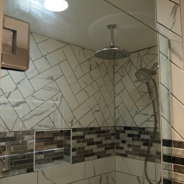 Shower Renovation, Lighting Upgrade, & Frameless Glass Install in Palm Harbor