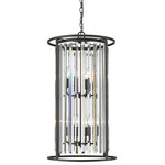 Z-Lite - Z-Lite 439-8BRZ Monarch - Eight Light Chandelier - Clean lines of gleaming crystal bevels create theMonarch Eight Light  Bronze Clear Glass *UL Approved: YES Energy Star Qualified: n/a ADA Certified: n/a  *Number of Lights: Lamp: 8-*Wattage:60w Candelabra Base bulb(s) *Bulb Included:No *Bulb Type:Candelabra Base *Finish Type:Bronze