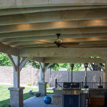 Bleach Timber Pavilion Pergola Outdoor Living Area