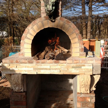 The Quiambao Family Wood Fired Brick Pizza Oven in New York