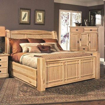 Amish Highlands Storage Bed, Natural, Queen