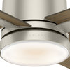 Casablanca 52" Axial Matte Nickel Ceiling Fan With Light and Wall Control