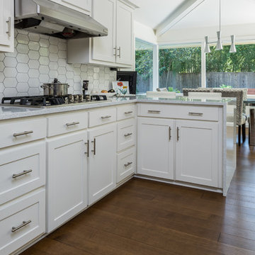 Dallas Transitional Home - Maple Wide Plank Floors