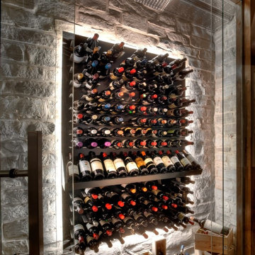 Bel Air Los Angeles California Custom Wine Cellar Wine Room Wine Wall Modern