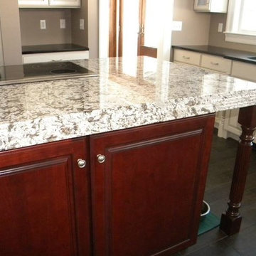 Cambrian Black Antique / Bianco Antico Granite Countertops