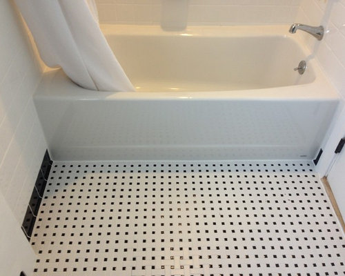 Ceramic White 4x4 with Black Cove Base Tile, Listello and Accents - SaveEmail