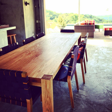 Custom Red Oak Dining Table