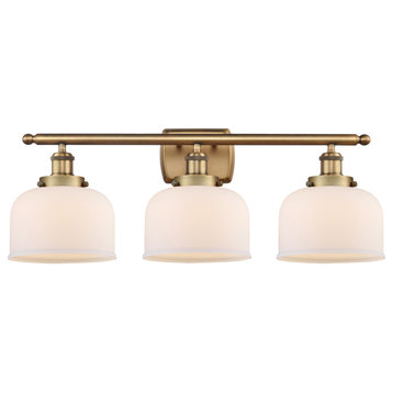 Innovations Lighting 916-3W-13-28 Bell Vanity Bell 3 Light 28"W - Brushed Brass