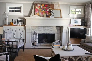 Beach style home design photo in Vancouver