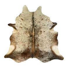 Brown and White Salt and Pepper Exotic Extra Large Brazilian Cowhide