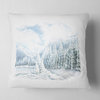 Christmas Winter Happy Panorama Landscape Printed Throw Pillow, 16"x16"