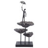 Modern Contemporary Accent Decor Figurine Object Figure, Bronze, Stone, Lounge