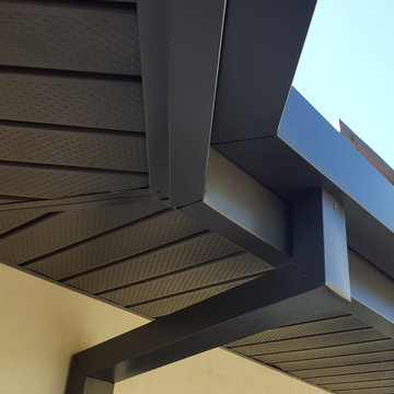 Cladding-Soffits, Fascia, Beams. Box Gutter "Tall" Glendale Ca.