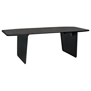 NOIR Furniture Esprit Dining Table, Black Metal GTAB567MTB