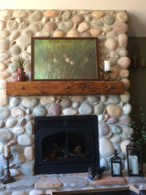 Should I Put A Shinny Sealant On My River Rock Fireplace