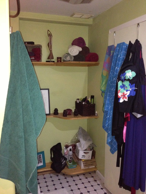 How do I brighten my windowless bathroom?