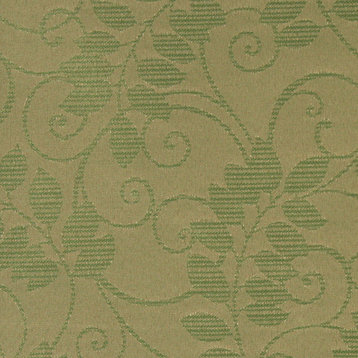 Olive Green Vines And Leaves Outdoor Indoor Marine Upholstery Fabric By The Yard