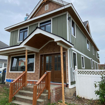 Siding Installation - James Hardie Board and Batten in Mountain Sage