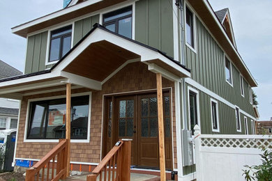Siding Installation - James Hardie Board and Batten in Mountain Sage