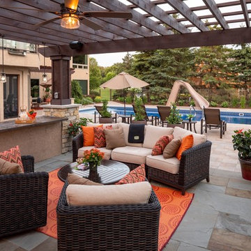 Outdoor Living Room | Gem Lake Jewel | Luxury Backyard in Gem Lake, MN