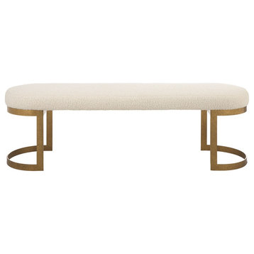 Infinity Bench, gold finish
