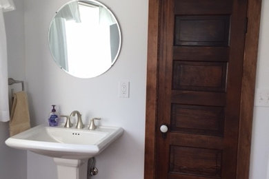 Inspiration for a farmhouse home design remodel in Seattle