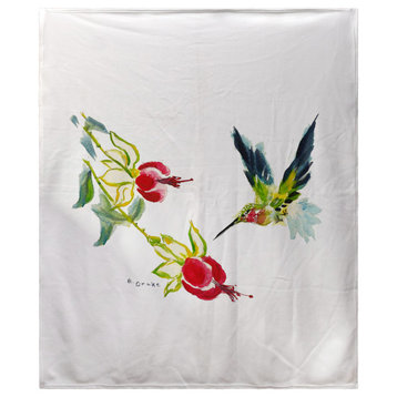 Betsy Drake Betsy's Hummingbird Fleece Blanket