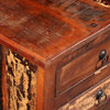 vidaXL Bedside Cabinet Bedside Drawer Bedroom Side Table Solid Wood Reclaimed