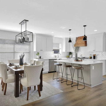 Kitchen flooded with light