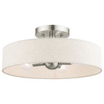 Livex Lighting - Livex Lighting 46037-91 Venlo - 14" Four Light Semi-Flush Mount - Canopy Included: Yes  Shade IncVenlo 14" Four Light Brushed Nickel Hand UL: Suitable for damp locations Energy Star Qualified: n/a ADA Certified: n/a  *Number of Lights: Lamp: 4-*Wattage:40w Candelabra Base bulb(s) *Bulb Included:No *Bulb Type:Candelabra Base *Finish Type:Brushed Nickel