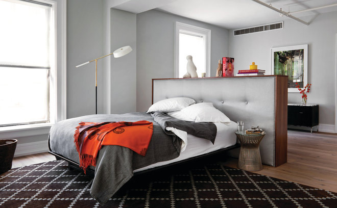 Industriell Sovrum Modern Bedroom